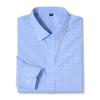 Camicie Oxford in Cotone Casual da Uomo con Taschino Singolo, Manica Lunga, Vestibilità Standard, Comode, Button-down, a Quadri