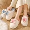 Winter Cotton Slippers Women's Autumn and Winter Warm Non-slip Home Wear Princess Wind Cotton Slippers