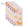 Removable Tattoo Stickers 5 Sheets Butterfly Stickers, Waterproof Temporary Flower Tattoos, Colorful Non-irritating Decals Face Body Tattoos