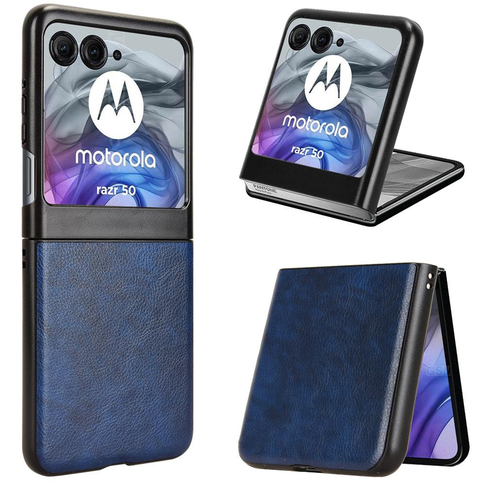 For Motorola Razr 60 Case Litchi Texture PU Leather+PC Phone Cover
