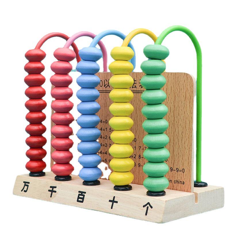 Elementary School Math Teaching Set with Counters and Geometric Solids for Intellectual Development, Grades 1-2