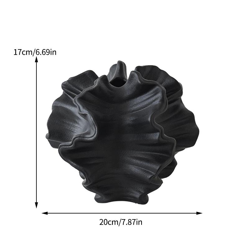 

Minimalist Mirage Vase Ornament Ceramic Coral Vase Nordic Art Beige Living Room Desktop Center Decoration