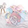 1pc Little Twin Stars Happy New Year Edition Automatic Opening/Closing Umbrella with Convenient Three-Fold Design, 8-Bone Iron Frame, Outdoor Use, Fes