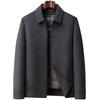 Pierre Cardin Men's Double-Sided Wool-Blend Winter Overcoat with Down Lining