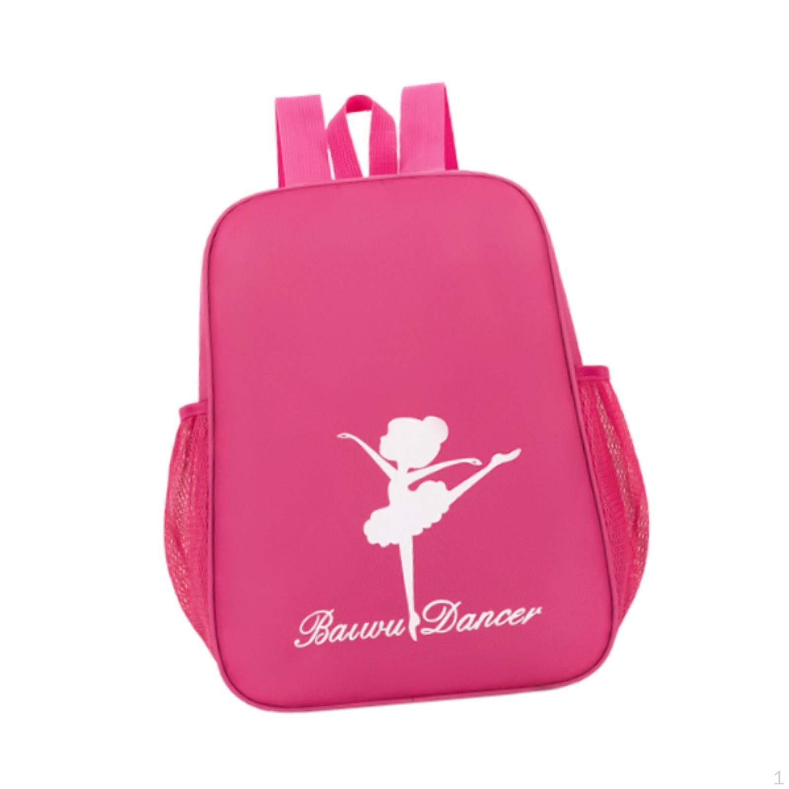 

Ballet Dance Backpack Bag for Gymnastics Gym Swimming Weekender Girls темно-рожевого кольору