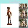 Xmas Nutcracker Soldier Model Home Decor Ornament 11.8" Wooden Toy Christmas Gifts
