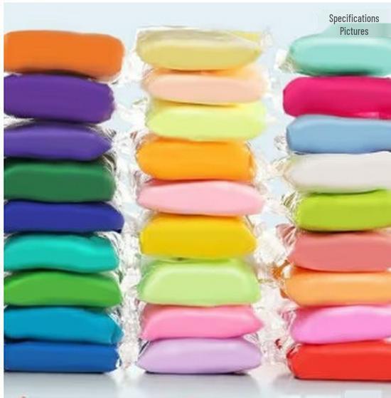 24-Color Non-Toxic Ultra-Light Handmade Clay Set for Kids - DIY Play Dough and Craft Kit