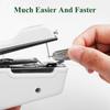 Portable Handheld Sewing Machines Kit Stitch Sew Needlework Cordless Clothes Fabrics Electric Sewing Machine with 27PCS Sewing