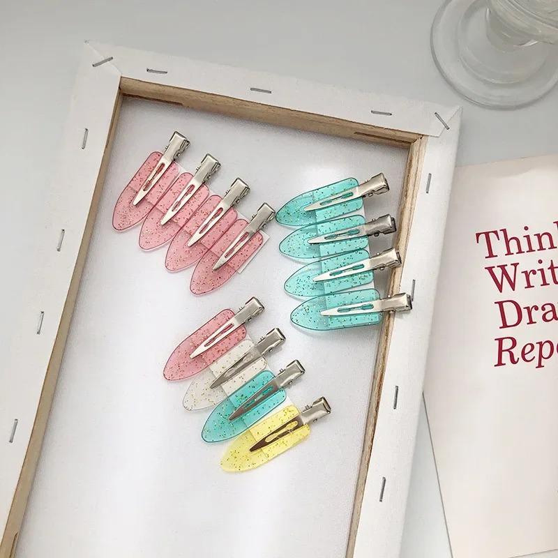 20 buc pachet femei multicolore păr cleme pentru breton coafuri laterale Duckbill clipuri păr agrafă machiaj spălat față accesorii