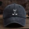 Golfschläger Aufdruck Baseballkappe Modische und Vielseitige Schirmmütze Outdoor Anti-Hut Trend