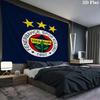 Fenerbahe Sports Club Custom Name Wall Tapestry Aesthetic Wall Hanging Printed Fabric Blanket Decorative Tapestries for Bedroom Living Room Home Decor