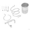 Wall-Mounted Hair Dryer Holder Comb Brush Organizer Cup Rack
