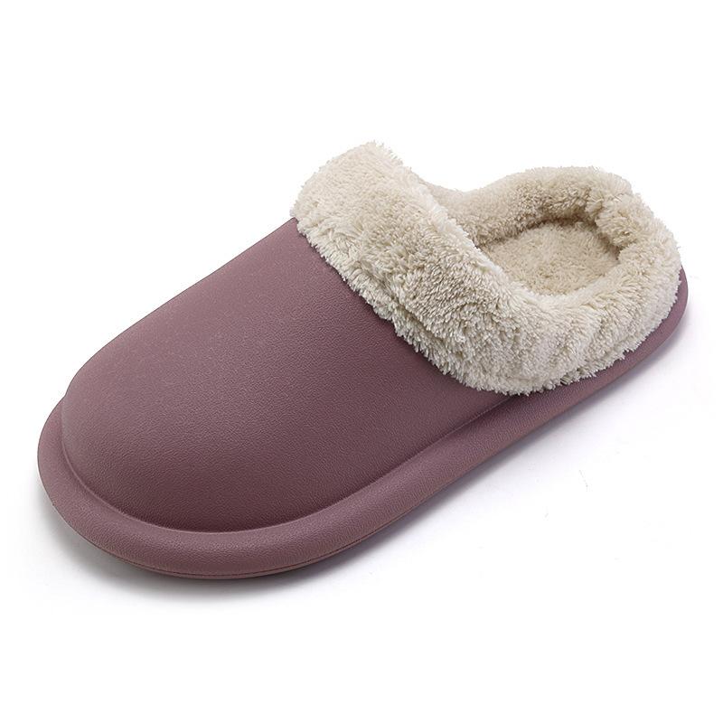 New autumn and winter cotton slippers home plush warm couple indoor slippers home high quality tasteless