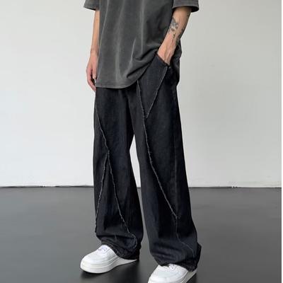 Men's Straight Casual Wide Leg Jeans Hip Hop Jeans