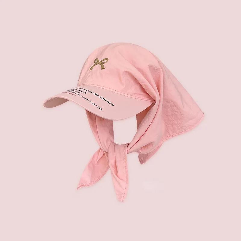 Nuovi Cappelli con Fazzoletto Personalizzati a Colori Coordinati per Donne Estate Viaggio Protezione Solare Versatili Moda con Cinturino Cappelli da Sole Uomini
