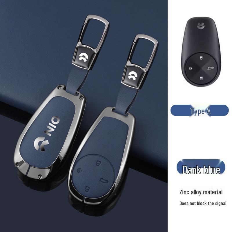 Nio Car Key Case: Anti-Lost Shell for ES7/ET5/ET7/ES6/EC6/ES8 Models - High-End Buckle for Men and Women