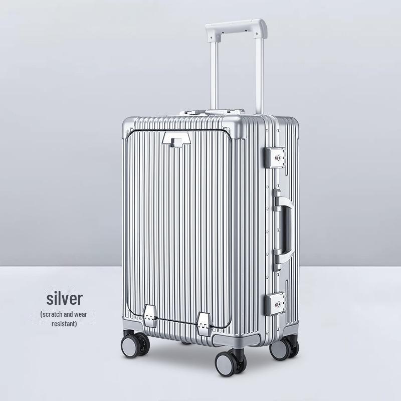 Multi-Purpose Business Trolley Suitcase with Laptop Compartment and Cup Holder