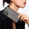 For iPhone 16 Case with Screen Film WANLONFENG FD Series Skin Touch TPU PC Phone Back Cover