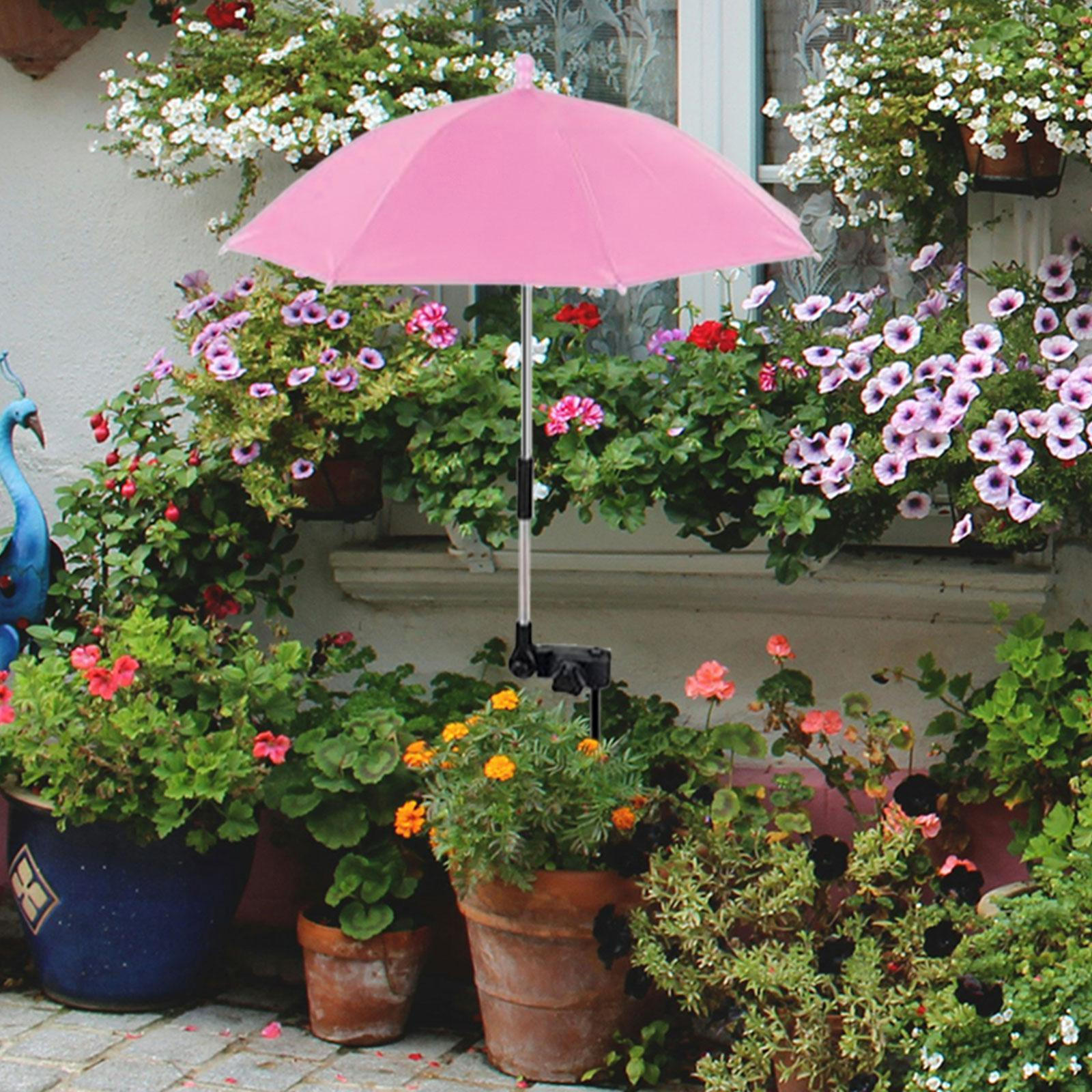 

Зонт для растений на открытом воздухе, легкий солнцезащитный, водонепроницаемый, универсальный, садовый тент розовый