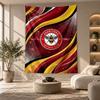 Dekoratives Wandbehang, Brentford Fußball Bedruckte Wandkunst, Leichte Wanddekoration für Schlafzimmer Hintergrund