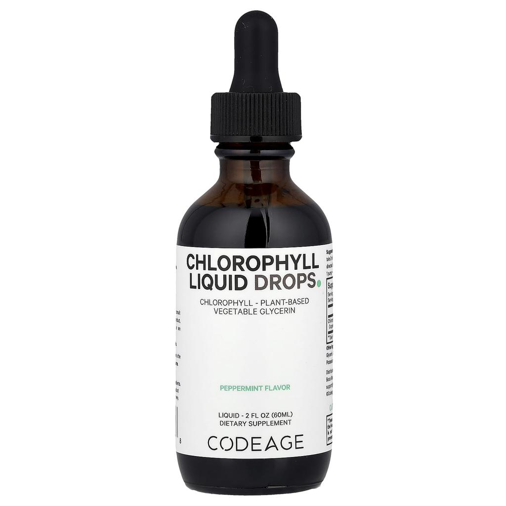 Chlorophyll Liquid Drops, Peppermint, 60Ml (2Fl Oz)