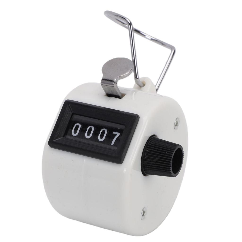 4 Digit Number Counter Compact Hand Mechanical Counter with Reset Knob for Counting Numbers Knitting