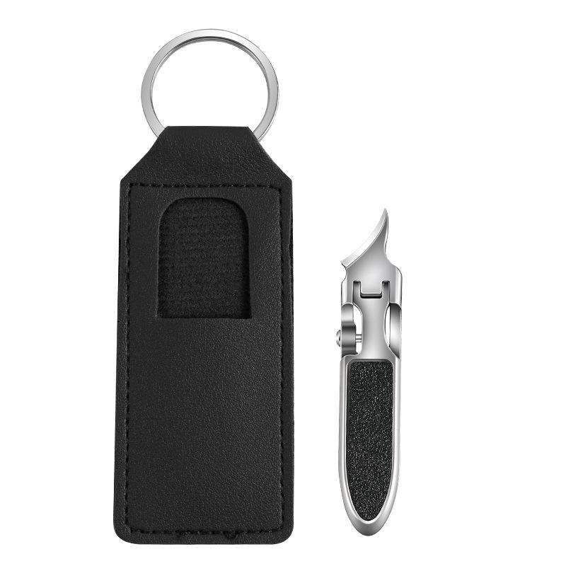 Portable Powder Steel Thin Nail Clippers Set with Anti-Splash Angled Flat Edge - New Model