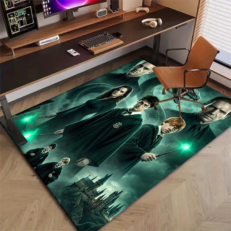 1pc Hogwarts5 Design Printed Area Rug Carpet for Bedroom Living Room Home Decor Rugs Mat Non Slip Mat Rug for Bedside