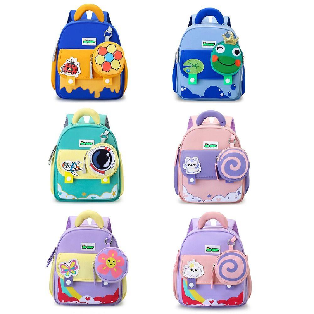 Adjustable Straps Kindergarten School Bag Animal Patterns Children's Backpacks Back To School