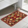 Retro bohemian floral plaid vintage hogar Bedside Rug Kitchen Bath Floor Mat Hallway Balcony Carpet Entrance Doormat Decor Home