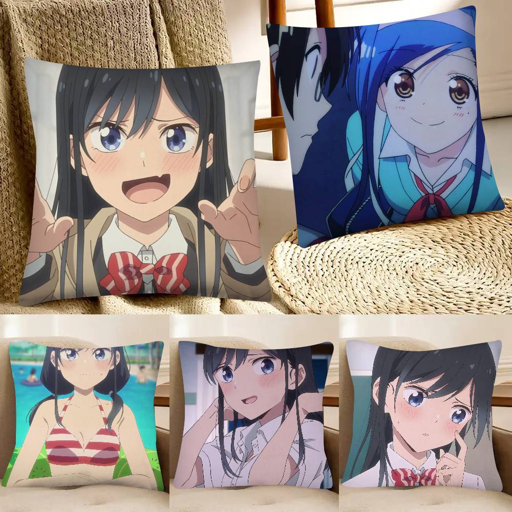 Harem Anime We Never Learn Pillow Case Fashion Square Pillowcase Bedroom Sofa Room Ins Decoration Leisure