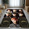 Modny B-BTS Gwiazda Kpopu Dywanik Nieślizgający do Salonu Miękki Dywan do Sypialni Pokoju Dziecięcego Kanapy, Dekoracja Domu Wycieraczka Prezent
