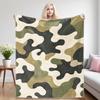 Camouflage Art Flannel Blankets Are Perfect For Sofas, Office Beds, Travel, Sleep, And Use Throughout The Four Seasons