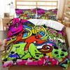 3D Print Graffiti Hip Hop Street Culture Bedding Set Single Twin Double Queen King Cal King Size Bed Linen Set