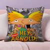 Hhey Arnolds Cartoon   Maple Design Cushion Cover Happy Autumn Harvest Decor Holiday Decorati Pillow Cover
