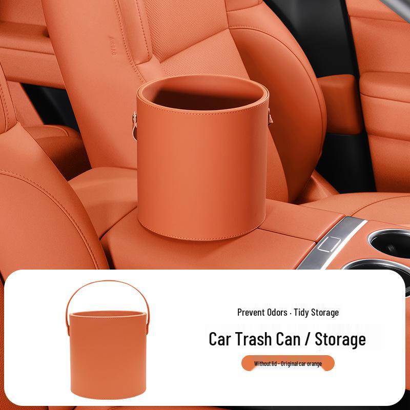 Multifunctional Handheld Car Trash Can with Lid