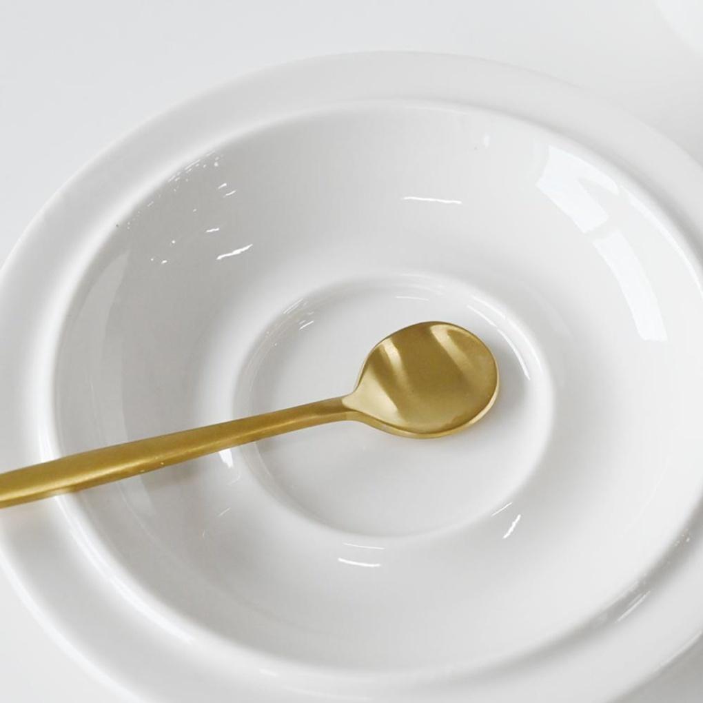 Avella Matte Stainless Steel Mini Teaspoon Gold