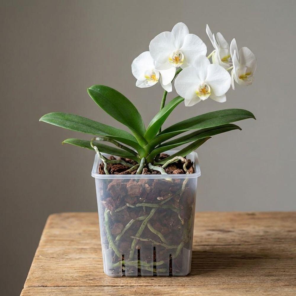Square Clear Flower Pots Ventilated Drainage Holes Root Control Pot Breathable Seedling Cups with Trays Prevent Root Rot