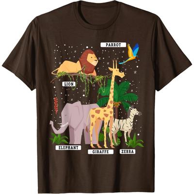 Forest Animals & Jungle Animal Idea For Kids & Animal Themed T-Shirt