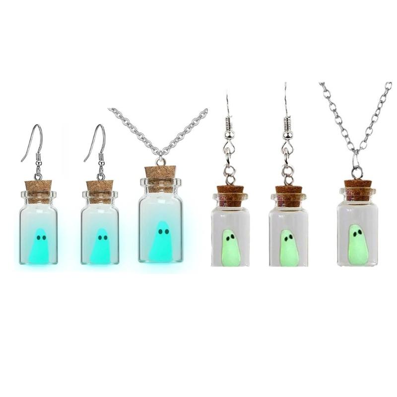 Fashionable Halloween Earrings Glowing in Dark Fashion Accessory Portable for Special Occasions Stylish Outfits