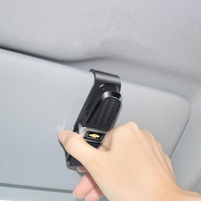 AABHG1 Car Glasses Clip Sun Visor Eyeglasses Sunglasses Holder Auto Interior For Chevrolet Groove Volt Lacetti Trax Niva Impala Sonic