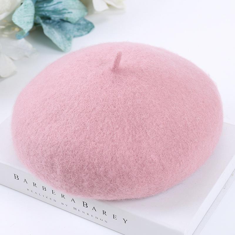 New Women's Wool Felt Beret: Autumn/Winter Warm Painter Pumpkin Hat.