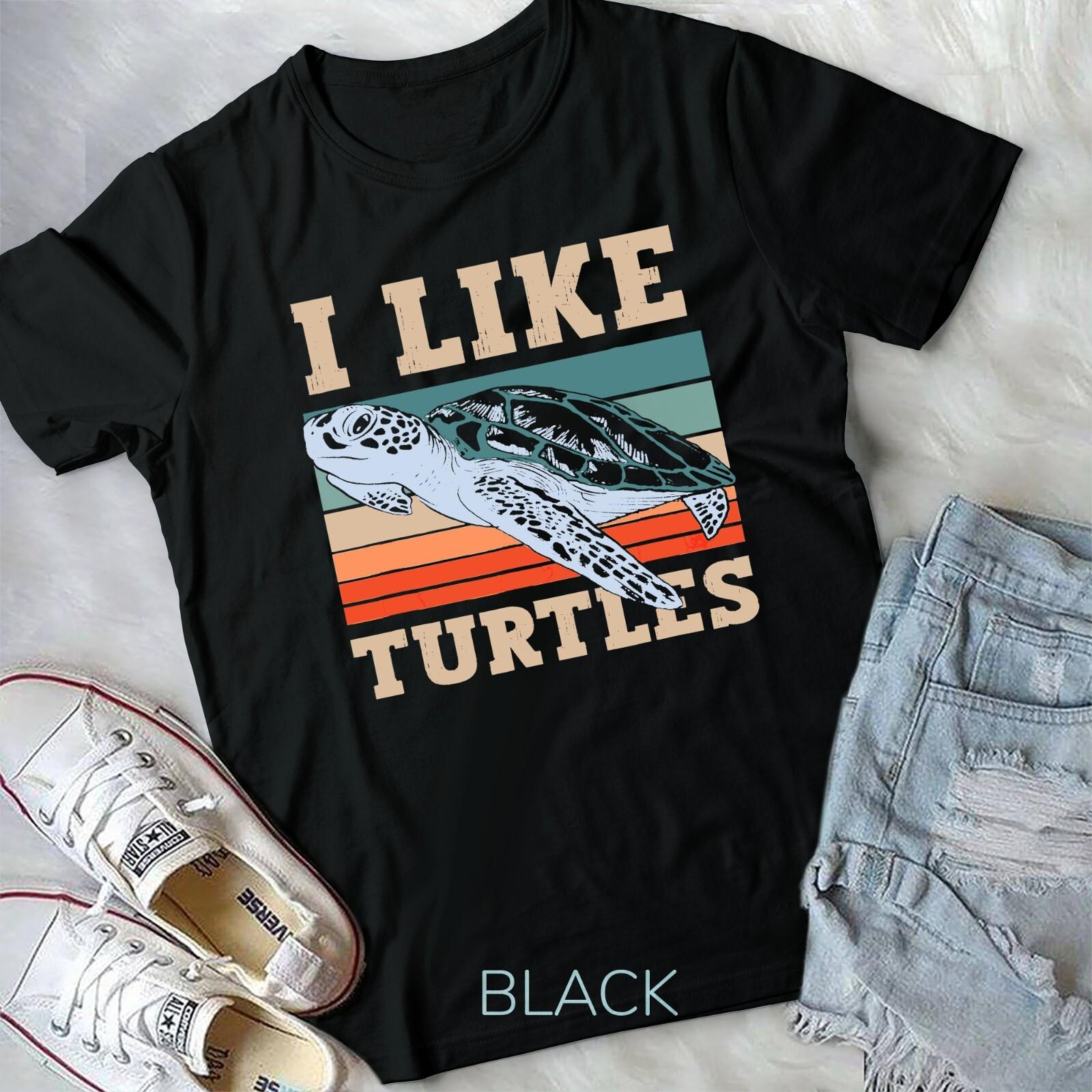 I Like Turtles Lover Turtle Pet Animal Unisex T-shirt S