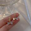 Fashion Women's Classic Butterfly Zircon Earrings for Women Birthday Party Wedding Crystal Jewelry Gift Pendientes Mujer