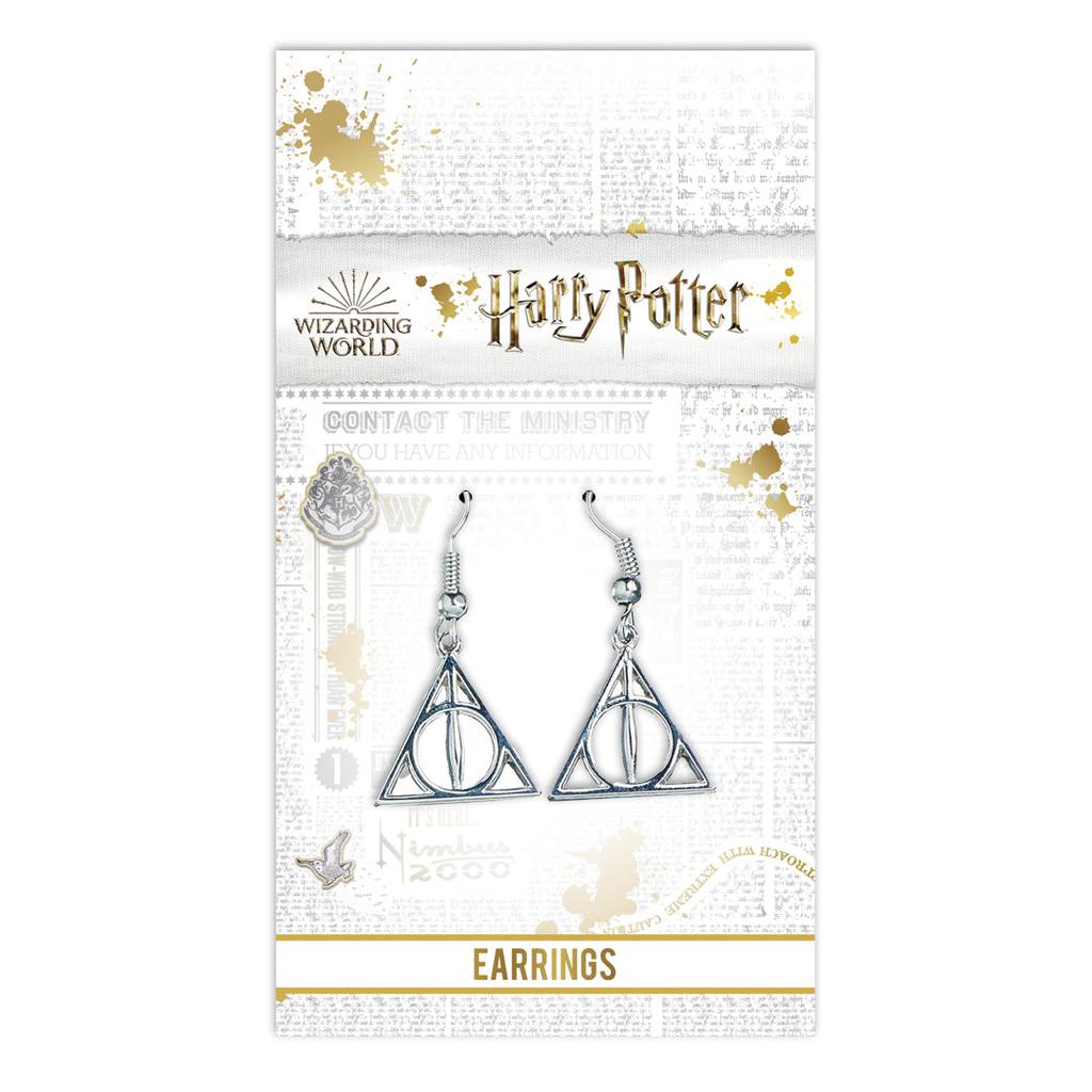 Harry Potter Deathly Hallows Drop Earrings