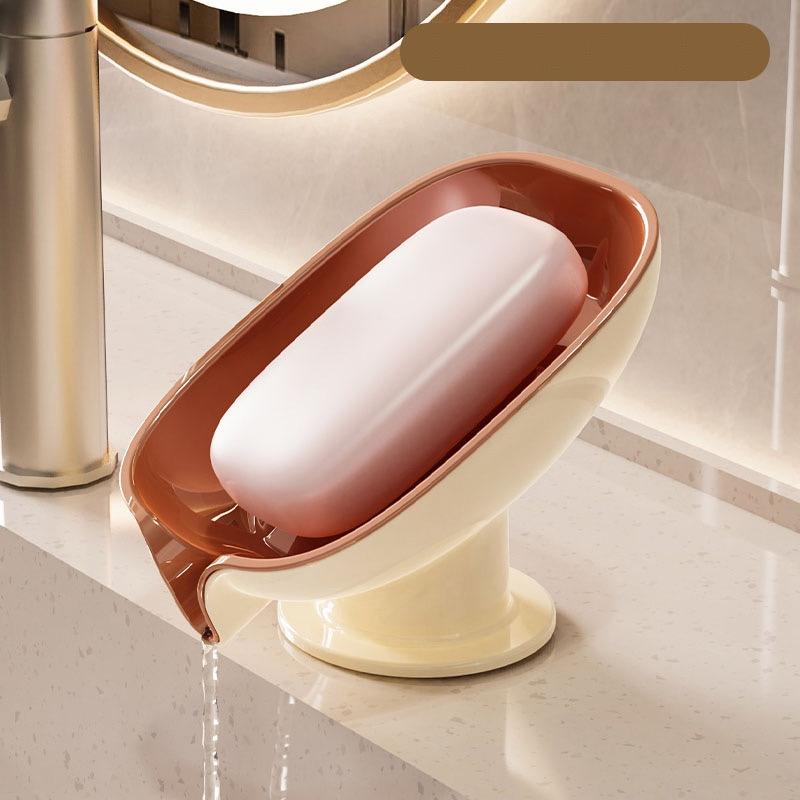 

Super Suction Cup Soap Dish With Drain Water For Bathroom Soap Holder Kithcen Sponge Holder Soap Container Bathroom Supplies (As shown-9291)-