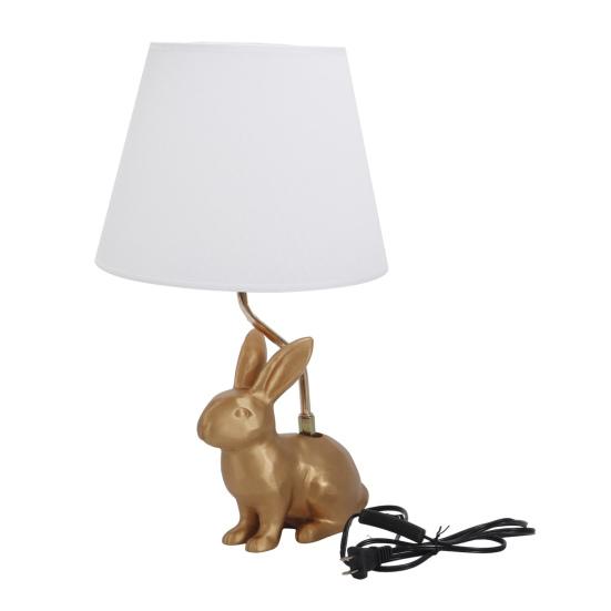 Desk Lamp Resin Bunny Puppy Cow Shape Night Light with Touch Switch Soft LED Lighting for Bedroom Bedside Table Hallway Home Office