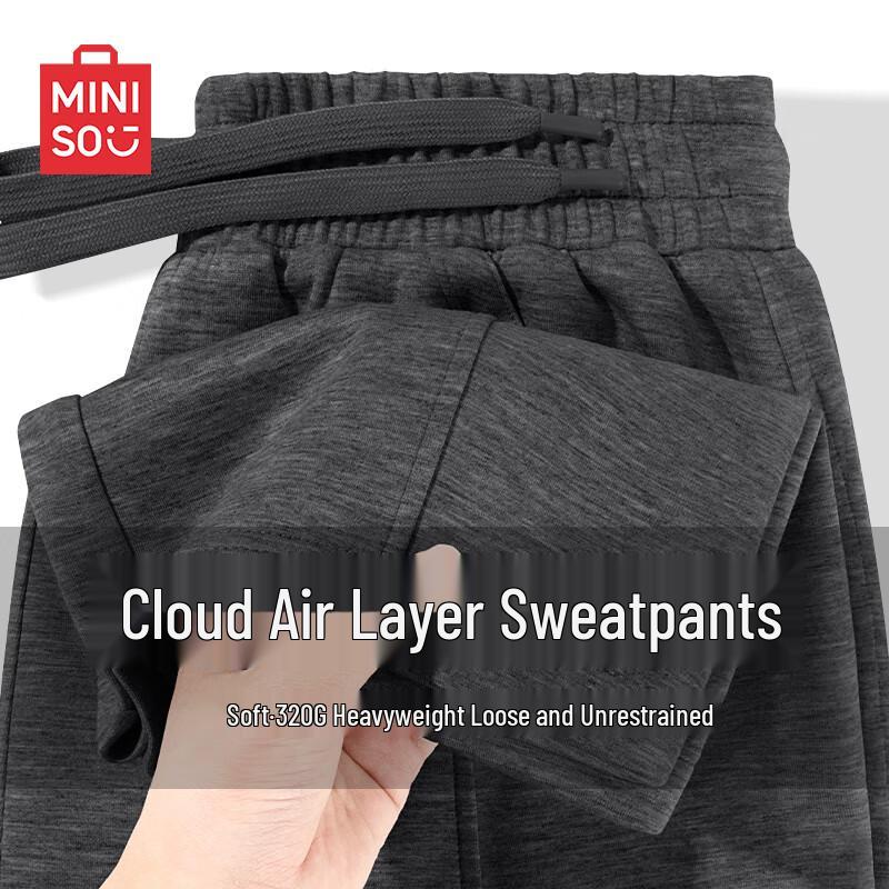 

MINISO Men s Straight-Leg Relaxed Fit Casual Sweatpants 3XL