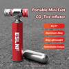 Fast C02 Air Inflator Portable Road Bicycle Tire Pump With Shell Durable Aluminum Alloy MTB Tire Inflator For AV/FV