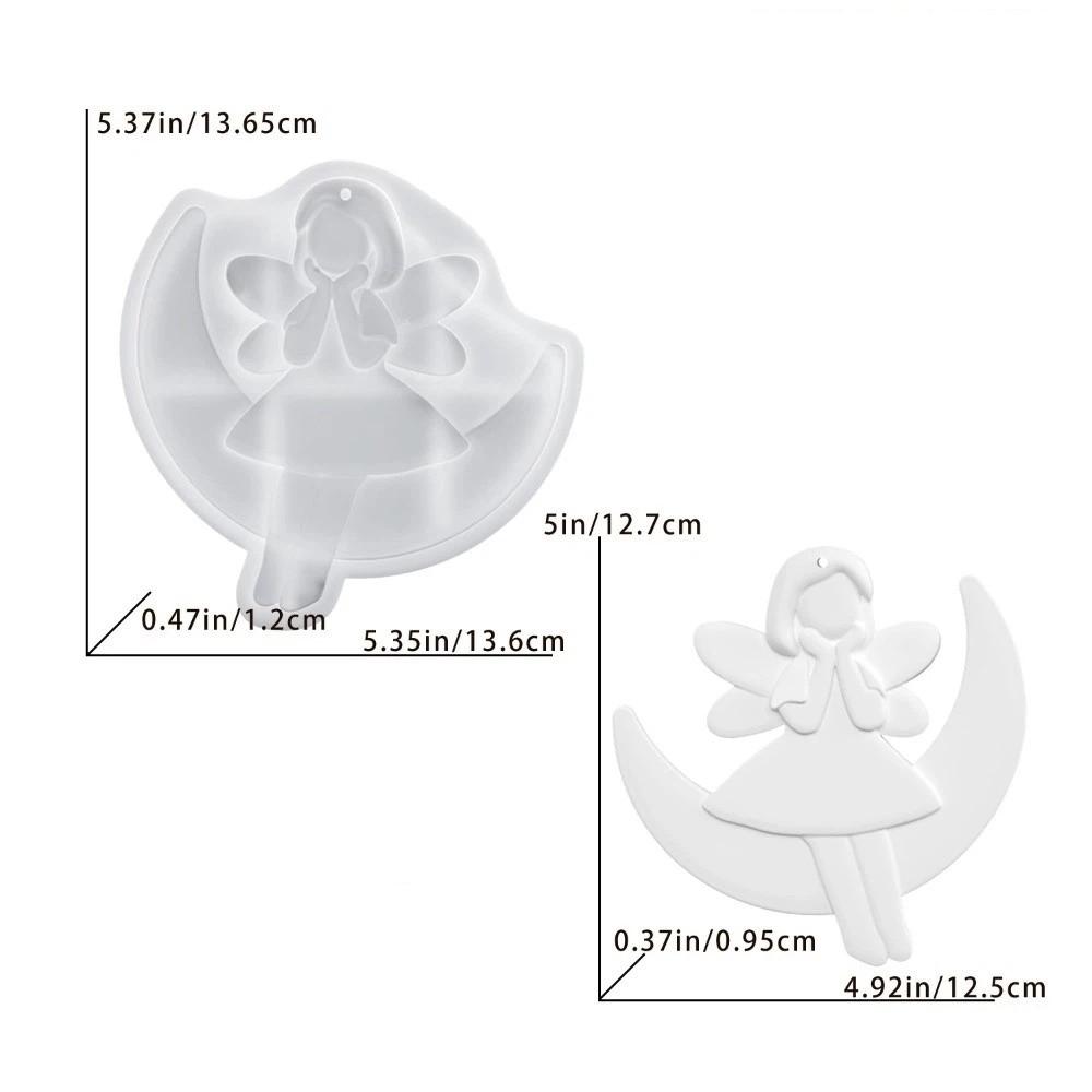 Little Girl Star Pendant DIY Resin Mold Little Angel Home Decoration Plaster Silicone Mold DIY Resin Craft Angel Plaster Mold